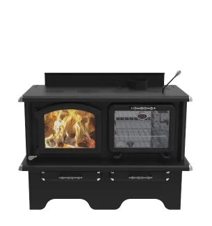 traditional design EXO wood burning cookstove with ash drawers by J. A. ROBY